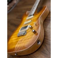 Soloking MS-1 Custom 22 HSS FM Flat Top in Honeyburst  W/Gigbag