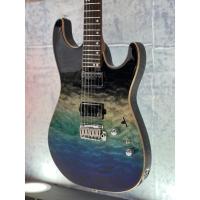 Soloking MS-1 Custom 24 HH Quilt with Rosewood FB in Ocean Storm Double Wipeout JESCAR W/Gigbag