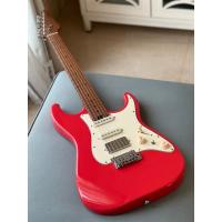 Soloking MS-11 Classic MKII with Roasted Maple FB in Fiesta Red W/Gigbag