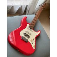 Soloking MS-11 Classic MKII with Roasted Maple FB in Fiesta Red W/Gigbag
