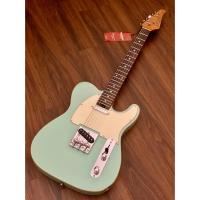 Soloking T-1B Vintage MKII with Roasted Maple Neck and Rosewood FB in Surf Green W/Gigbag