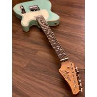 Soloking T-1B Vintage MKII with Roasted Maple Neck and Rosewood FB in Surf Green W/Gigbag
