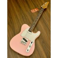 Soloking T-1B Vintage MKII with Roasted Maple Neck and Rosewood FB in Shell Pink W/Gigbag