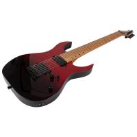 Spira S-457 TRD 7 Telli Elektro Gitar (Kırmızı Siyah)