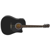 Squier SA-105CE Dreadnought Cutaway BLK