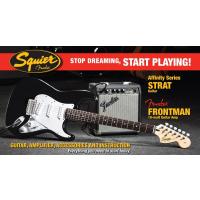 Stop Dreaming Start Playing! Set: Affinity Strat Fender Frontman 10G Amp Black