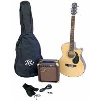 Sx SA3-SK-NA Elektro Akustik Gitar Seti