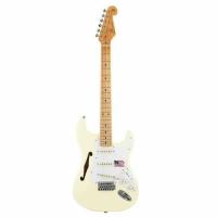 SX SST/ALDER/H/VWH Hollow Body Elektro Gitar (Vintage White)