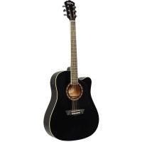 Washburn AD5CEB Siyah Elektro Akustik Gitar Paketi