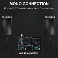 Xvive XV-U3D Stereo Audio Aktarımı için Çift Alıcı ve Vericili Kablosuz Bağlantı Sistemi