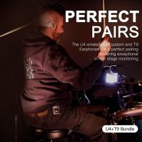 Xvive XV-U4T9 U4 Kablosuz In-ear Monitör Sistemi + T9 Monitör Kulaklık Seti