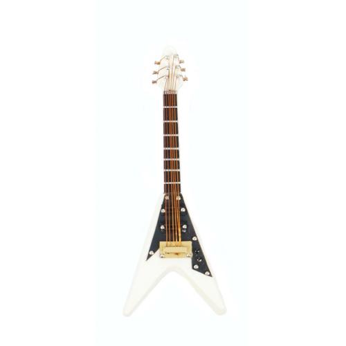 Agifty Beyaz V Elektro Gitar Magnet (10 Cm)