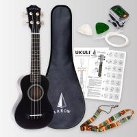 Arrow PB10 BK Soprano Black Ukulele *SET* Arrow PB10 BK Soprano Black Ukulele *SET*
