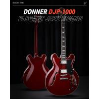 Donner DJP-1000 Semi-Hollow Elektro Gitar (Kırmızı)