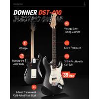 Donner Seeker Series DST-400 Elektro Gitar Seti (Siyah)