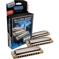 Hohner M5330PP Blues Harp MS Pro Pack Mızıka (A, C ve G) Hohner M5330PP Blues Harp MS Pro Pack Mızıka (A, C ve G)