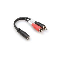 HOSA 3.5 mm. TRS (F) <-> Dual RCA (M) Stereo Breakout kablo