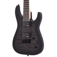 Jackson JS Dinky Arch Top JS22Q-7 DKA HT Amaranth Klavye Transparent Black Burst 7 Telli Elektro Gitar Jackson JS Dinky Arch Top JS22Q-7 DKA HT Amaranth Klavye Transparent Black Burst 7 Telli Elektro Gitar