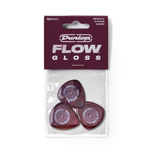 Jim Dunlop 550P3.0 Flow Gloss 3lü Pena