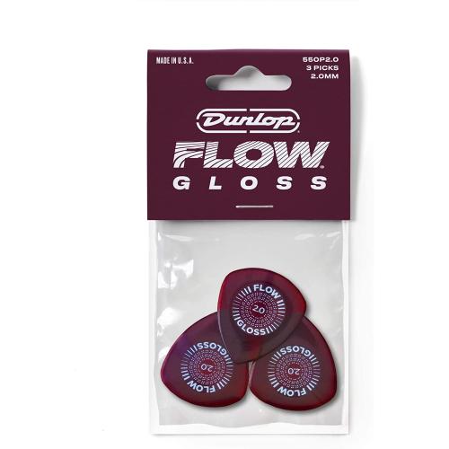 Jim Dunlop 550P2.0 Flow Gloss 3lü Pena