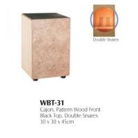 MAXTONE WBT-31 CAJON PATTERN WOOD FRONT BLACK TOP DOUBLE SNARE:MA