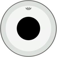 REMO P3-1324-10- Powerstroke® P3 Şeffaf Top Black Dot™ 24" Bas Davul Derisi