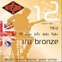 Rotosound TB12 Tru Bronze Akustik Gitar Teli (12-54)