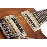 Schecter C-1 Exotic Spalted Maple Elektro Gitar (Satin Natural Vintage Burst)